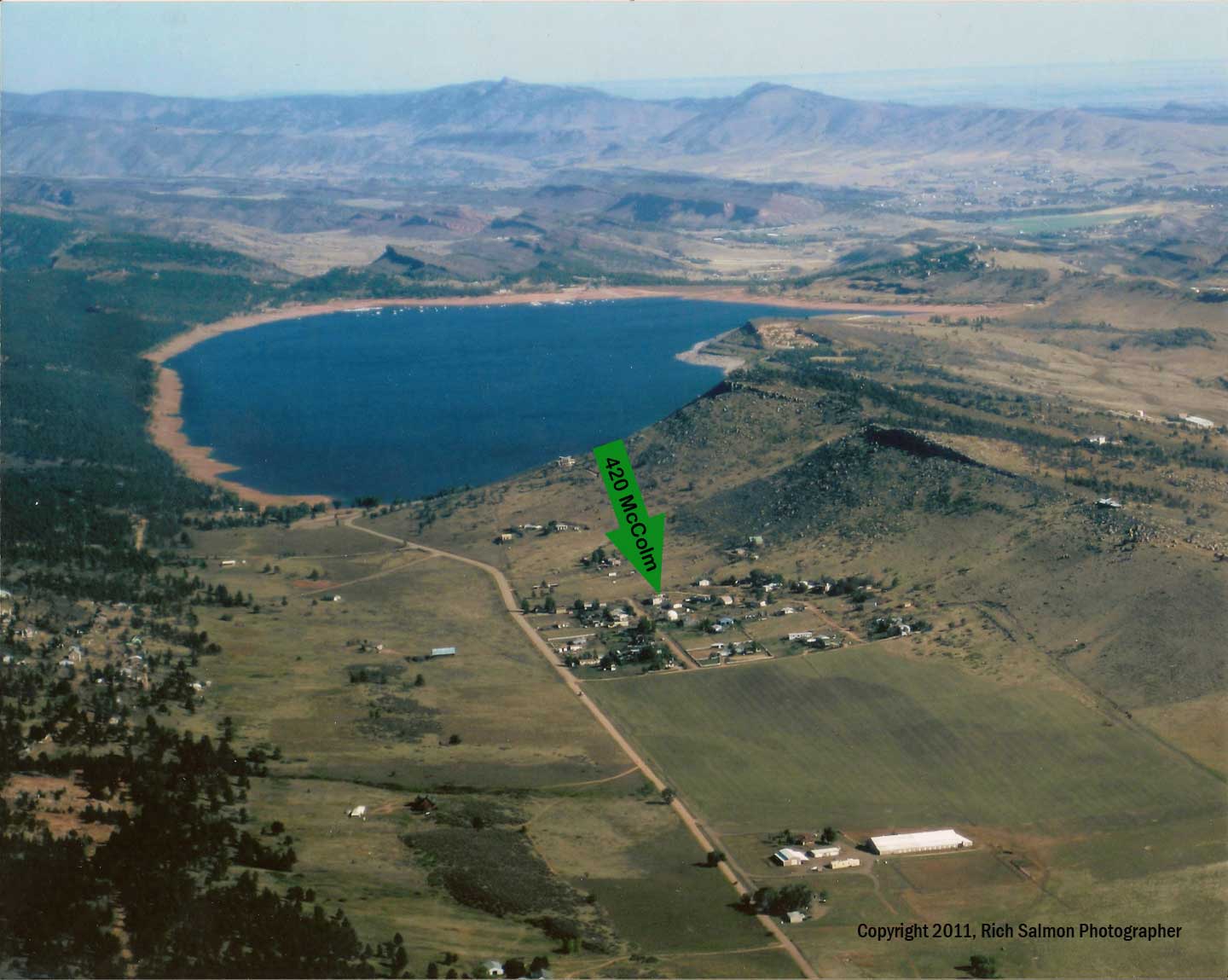 Carter Lake Valley subdivision, 800yds south of the Lake